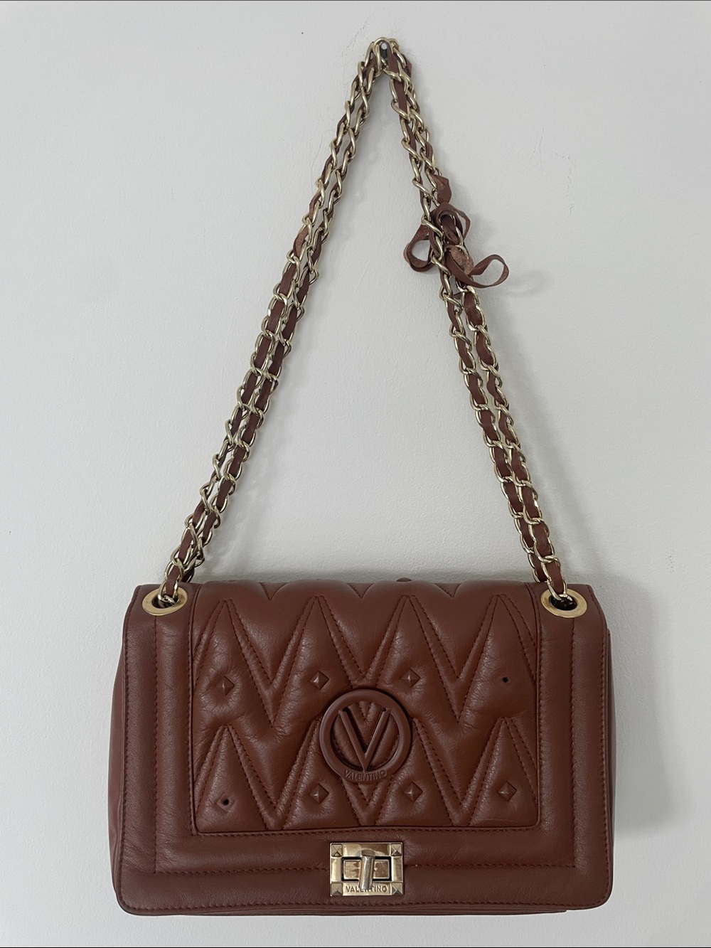 Mario Valentino shoulder bag leather - Picture 2 of 16